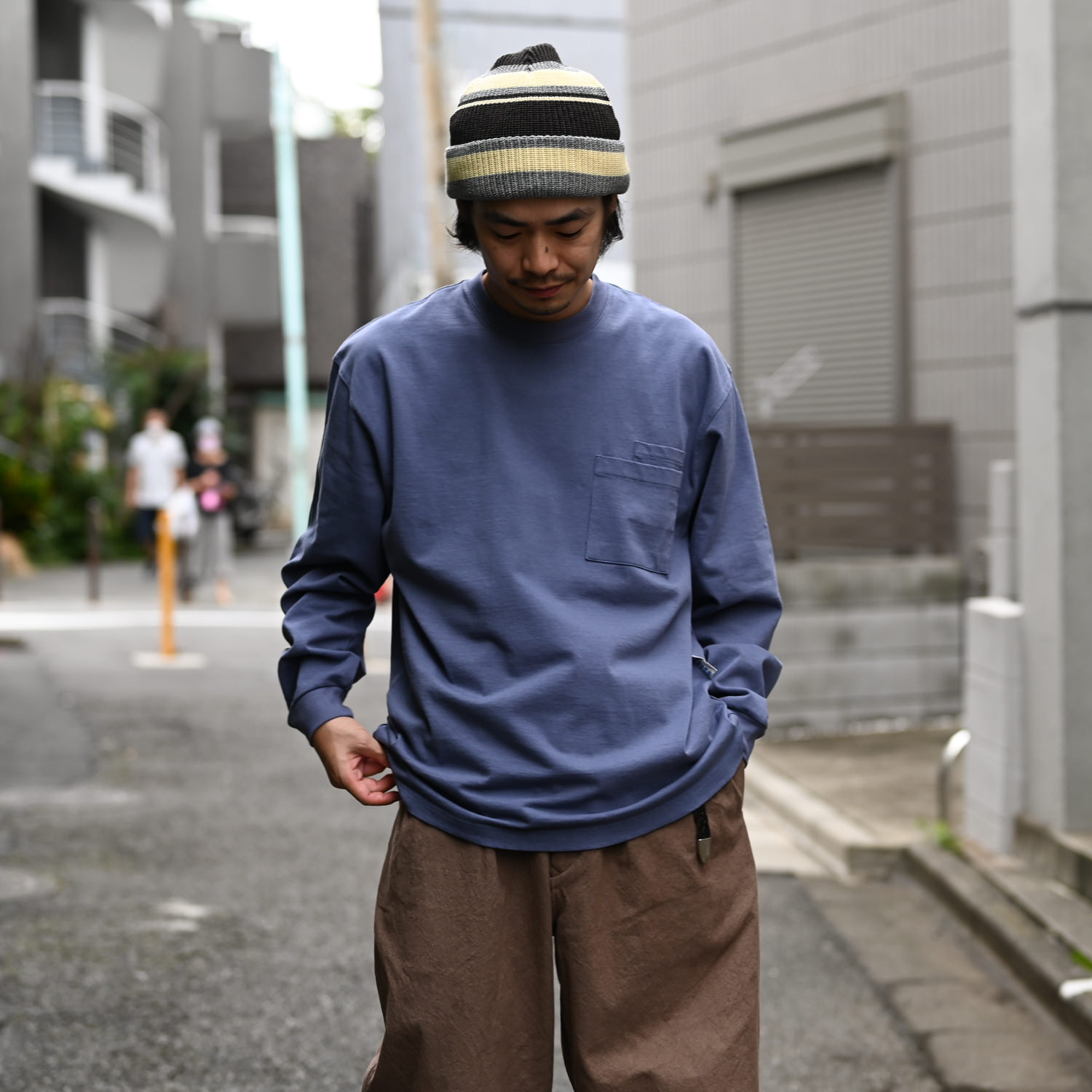 NOROLL (CARDPOCKET TEE L/S Blue) 通販 ｜ SUPPLY TOKYO online store