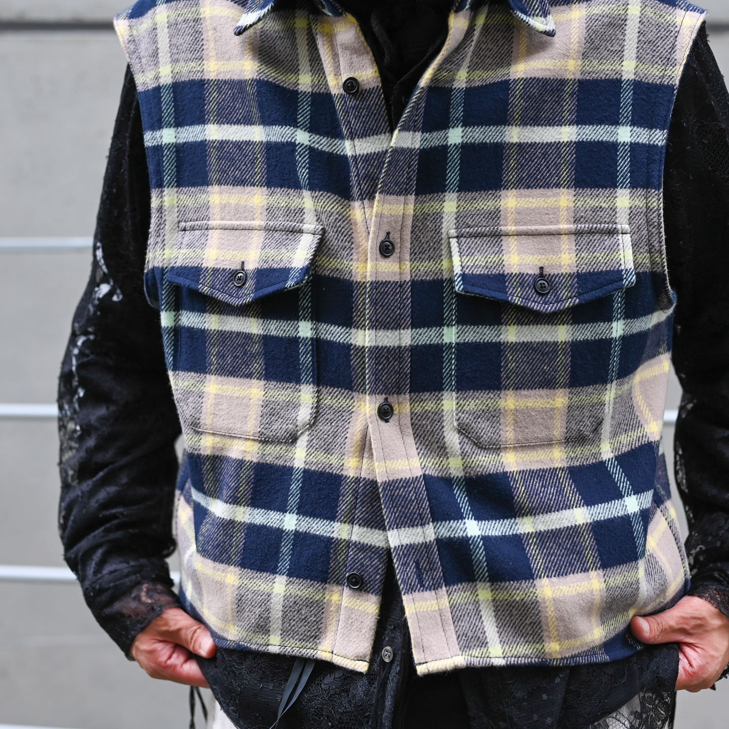URU (NO SLEEVE SHIRTS Navy) 通販 ｜ SUPPLY TOKYO online store