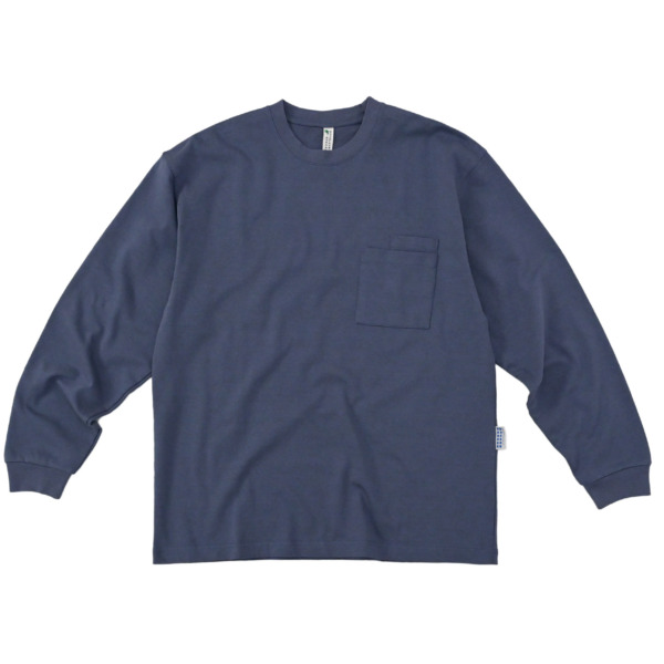 NOROLL /// CARDPOCKET TEE L/S Blue 01