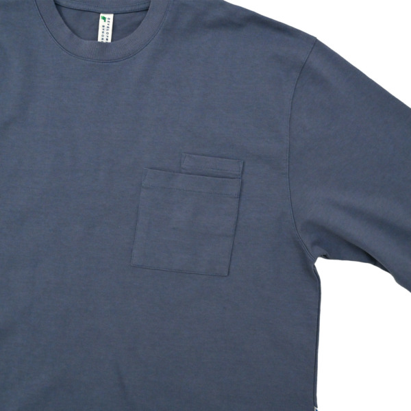 NOROLL /// CARDPOCKET TEE L/S Blue 02