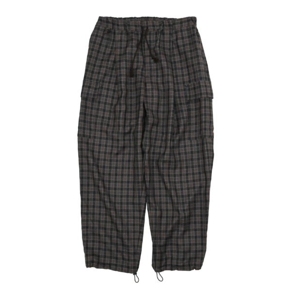 HEALTH /// EASY PANTS #7 Black × Browncheck 01