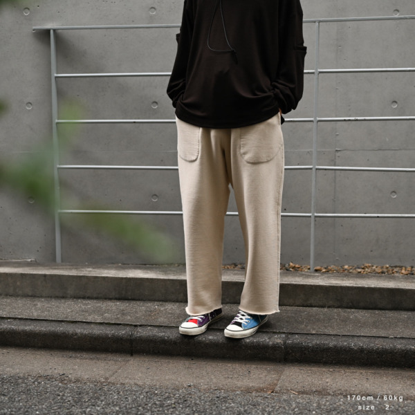 tone /// BASIC SWEAT PANTS Beige 010