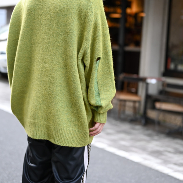 URU /// CREW NECK KNIT Y.Green 07