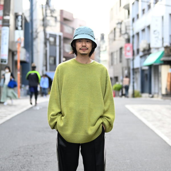 URU /// CREW NECK KNIT Y.Green 06