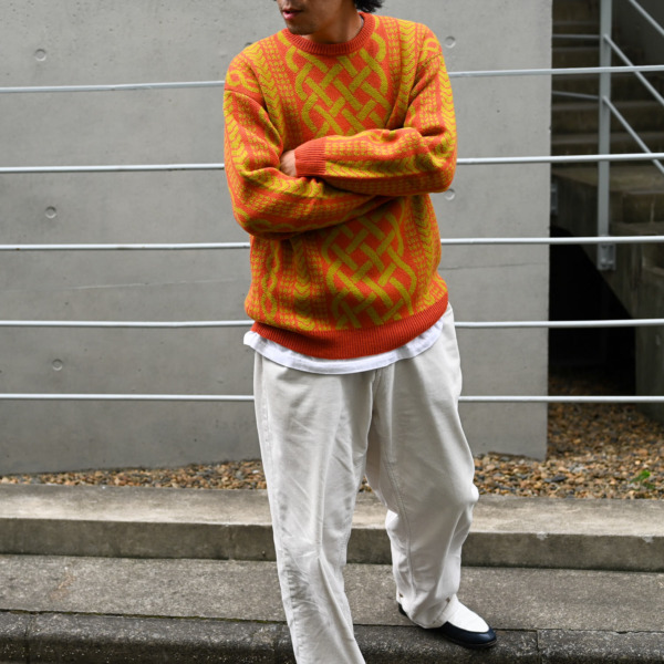 iggy /// Drawn Cableknit Jacquard Sweater Honey 06