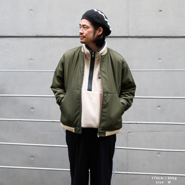 NOROLL /// LIGHT SPACE JACKET ORANGE×OLIVE 08