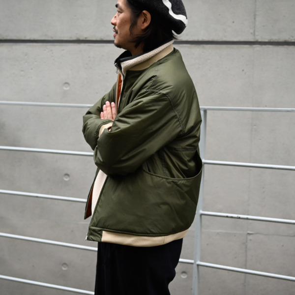 NOROLL /// LIGHT SPACE JACKET ORANGE×OLIVE 09