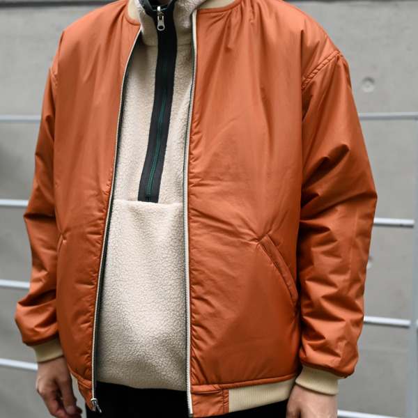 NOROLL /// LIGHT SPACE JACKET ORANGE×OLIVE 013