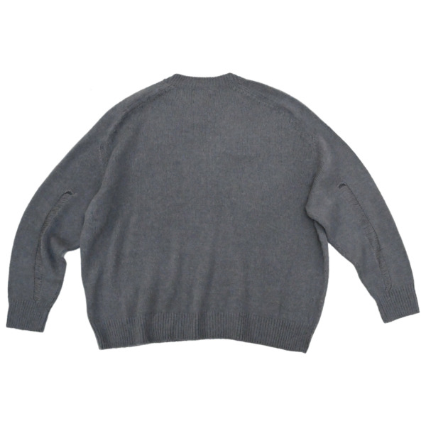 URU /// CREW NECK KNIT Gray 01