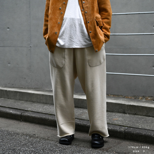 tone /// BASIC SWEAT PANTS Beige 05