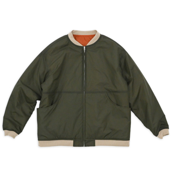 NOROLL /// LIGHT SPACE JACKET ORANGE×OLIVE 01