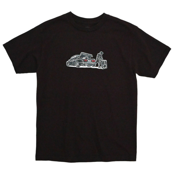 LQQK STUDIO /// Speaker Man T-Shirt Faded Black 01