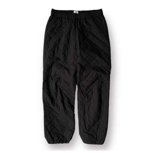 P A C S /// QUILTING PANTS Black 01