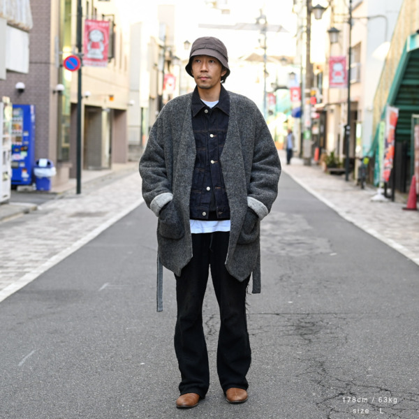 ents. /// Alpaca Cashmere loop doubleface BL Gray 03