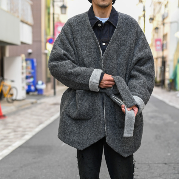 ents. /// Alpaca Cashmere loop doubleface BL Gray 06