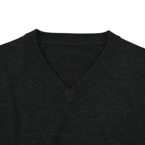 crepuscule × SUPPLY /// Merino Wool V-neck Knit C.Gray 02