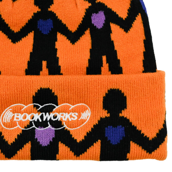 BOOK WORKS /// LOVE IS IN US ALL ORANGE BEANIE 02