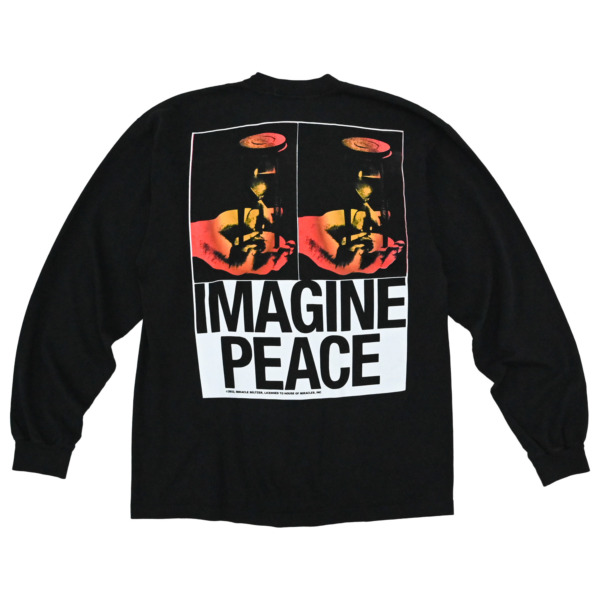 Miracle Seltzer  /// IMAGINE PEACE L/S Black 03