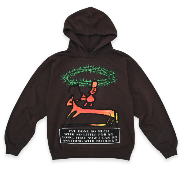 Miracle Seltzer  /// ANYTHING WITH NOTHING HOODIE Brown 01