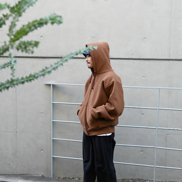 LQQK STUDIO /// LQQK Zip-Up Hoodie Brown 04