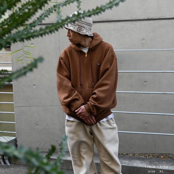 LQQK STUDIO /// LQQK Zip-Up Hoodie Brown 05