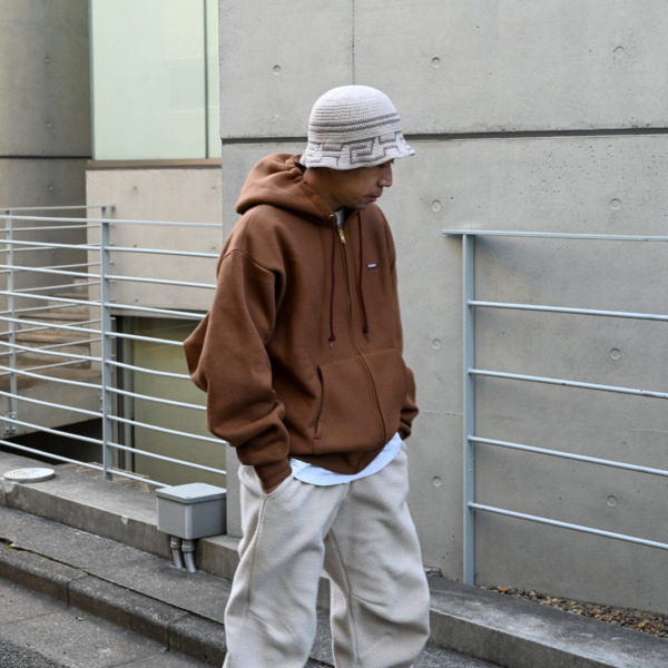 LQQK STUDIO /// LQQK Zip-Up Hoodie Brown 06