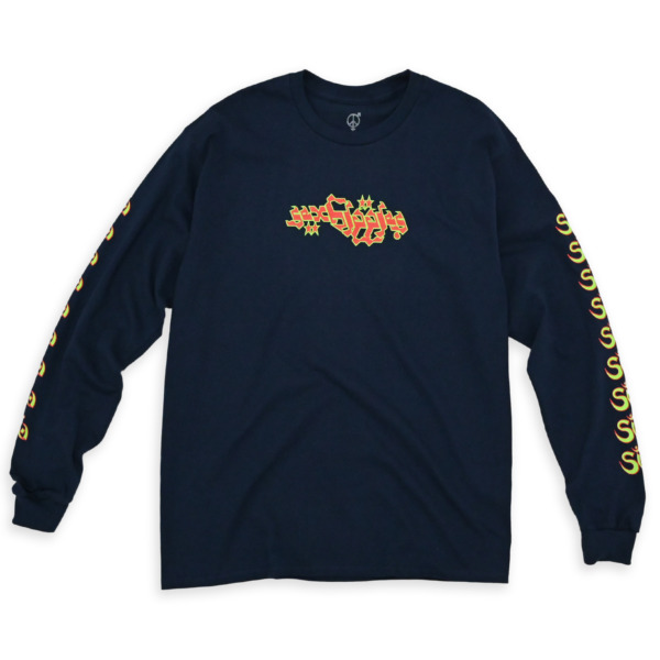 sexhippies /// Saves You Long Sleeve Shirt Navy 01