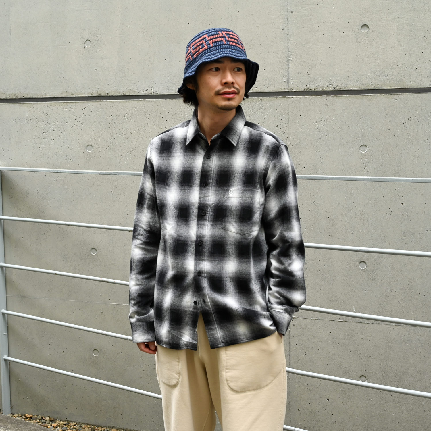 【新品タグ付き】Shadow Plaid Flannel Shirt Mサイズ