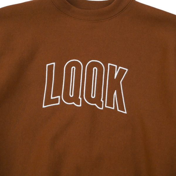 LQQK STUDIO /// LQQK Arc Logo Crewneck Brown 02