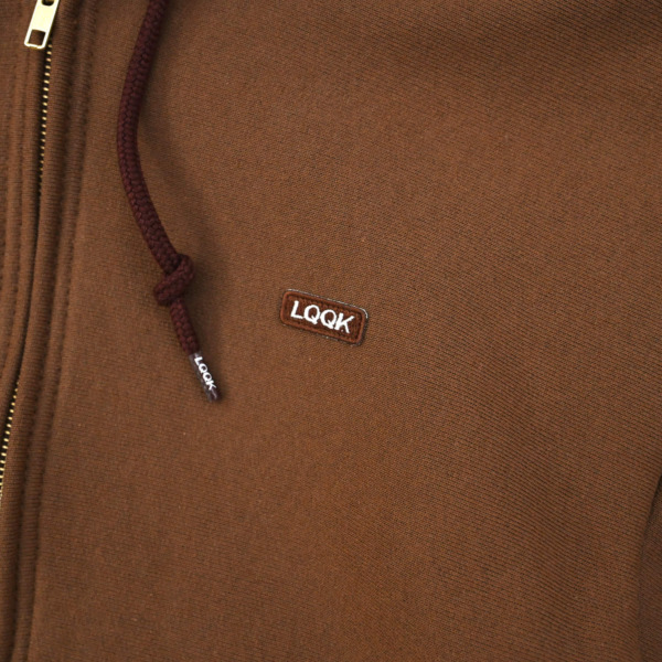 LQQK STUDIO /// LQQK Zip-Up Hoodie Brown 02