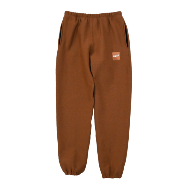 LQQK STUDIO /// Signature LQQK Logo sweatpants Brown 01