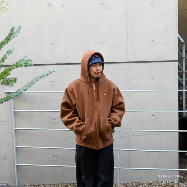 LQQK STUDIO /// LQQK Zip-Up Hoodie Brown 03