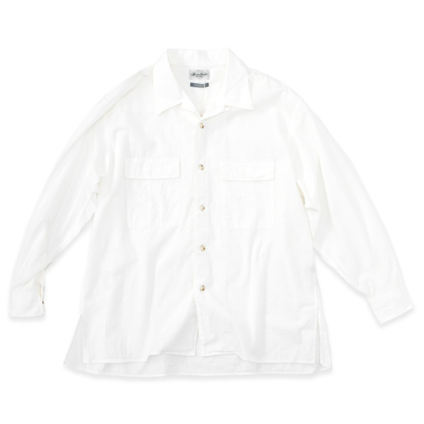Marvine Pontiak shirt makers /// Open Collar SH White 01
