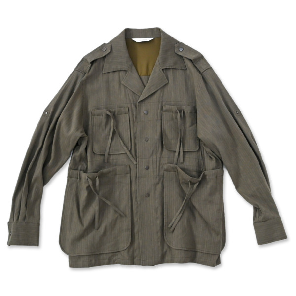 Sasquatchfabrix. /// DRAWSTRING PK BUSH SHIRTS Khaki 01