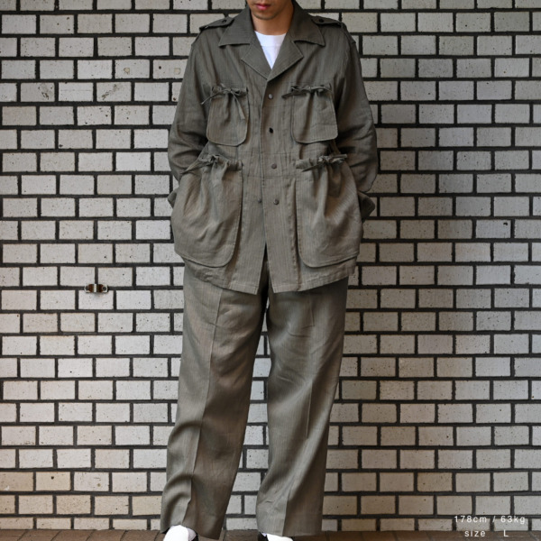 Sasquatchfabrix. /// DRAWSTRING PK BUSH SHIRTS Khaki 07