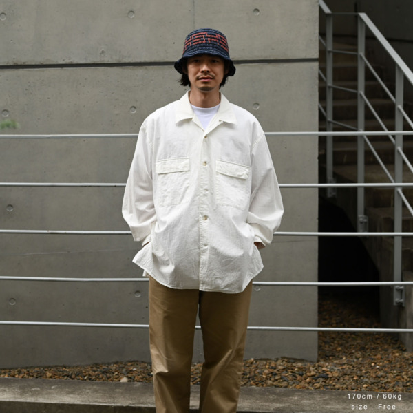 Marvine Pontiak shirt makers /// Open Collar SH White 04