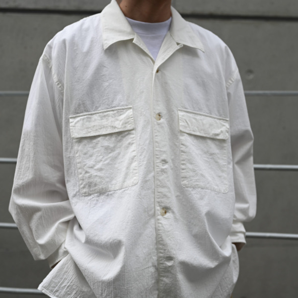 Marvine Pontiak shirt makers /// Open Collar SH White 07
