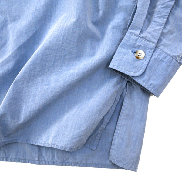 Marvine Pontiak shirt makers /// Open Collar SH Smoke Blue 03