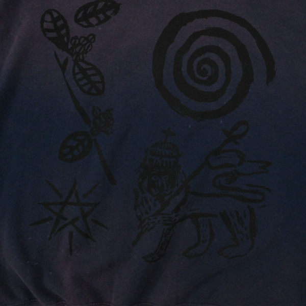 Sasquatchfabrix. /// ETHIOPIA PRINT VINTAGE SWEATSHIRT Navy 02