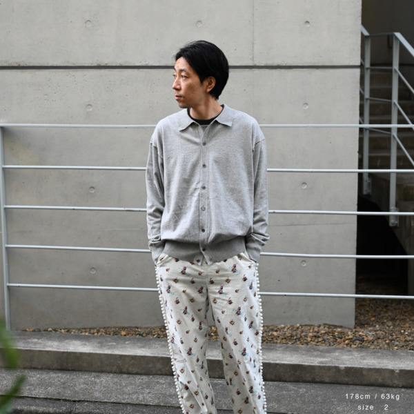 crepuscule /// Knit Shirts L/S Gray 04