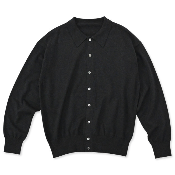 crepuscule /// Knit Shirts L/S Black 01