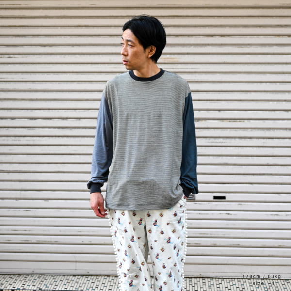 ONC MERINO × SUPPLY /// Extrafine Merino Wool Crazy Panel L/S 06