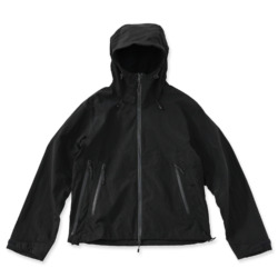 URU /// ZIP UP HALF COAT Black