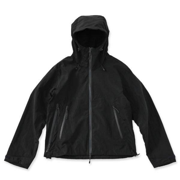 URU /// ZIP UP HOODED BLOUSON Black 01