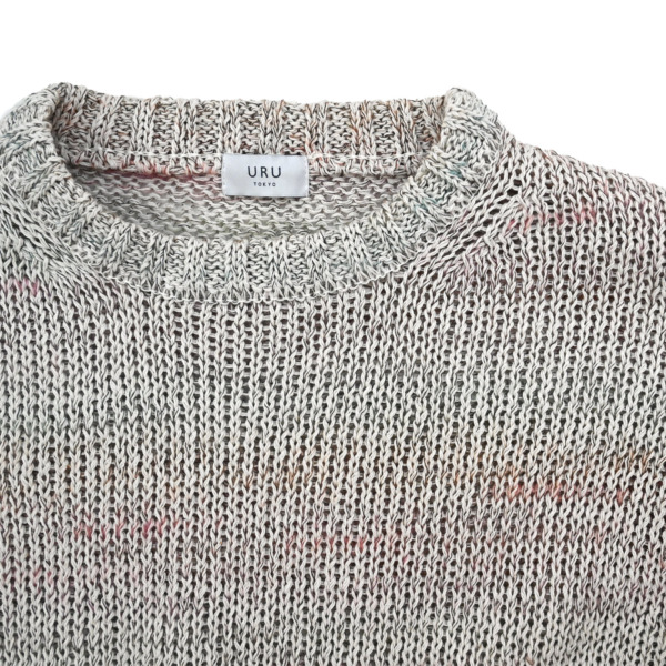 URU /// CREW NECK KNIT L.Beige 02