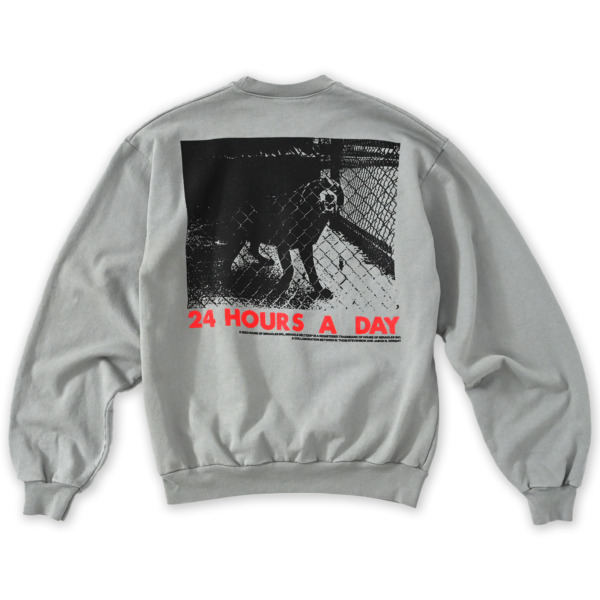 Miracle Seltzer  /// 24 HOURS A DAY CREW NECK Sage 01