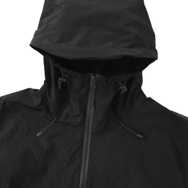 URU /// ZIP UP HOODED BLOUSON Black 02