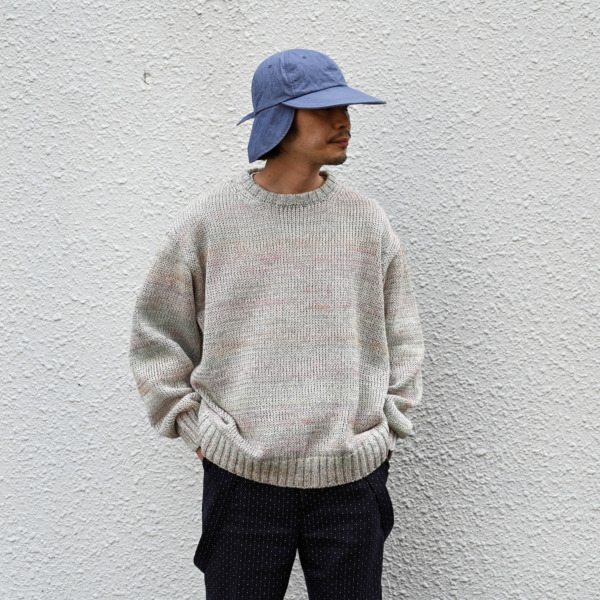 URU /// CREW NECK KNIT L.Beige 05