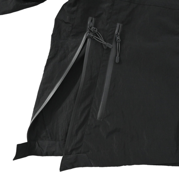 URU /// ZIP UP HOODED BLOUSON Black 03