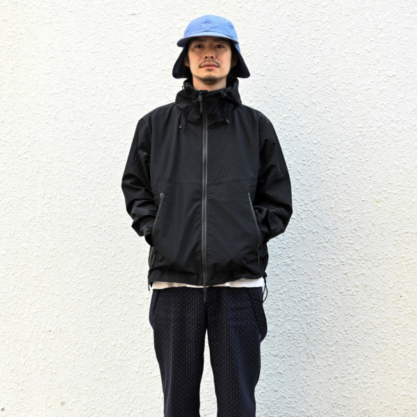 URU /// ZIP UP HOODED BLOUSON Black 05